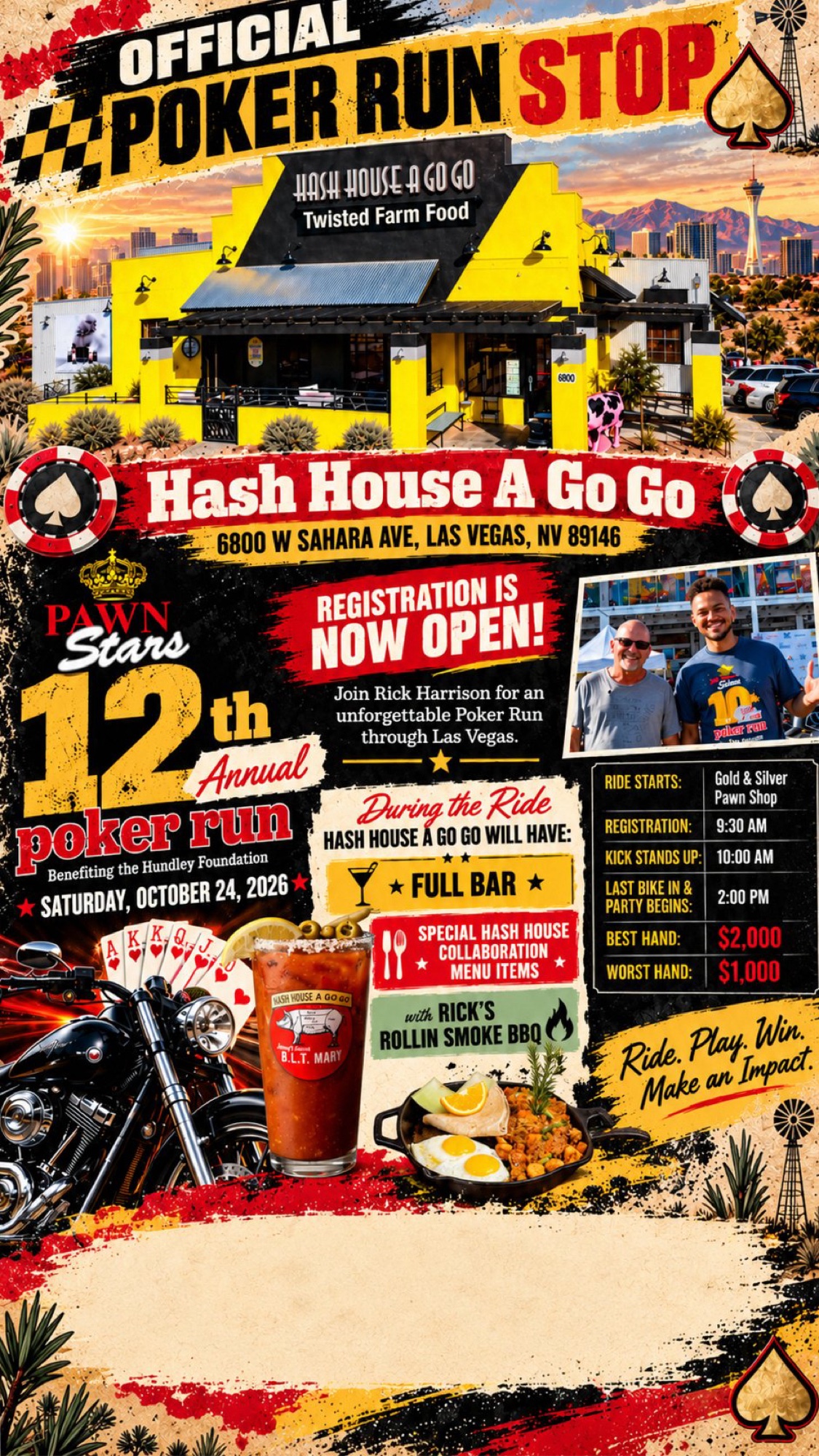 Official Poker Run Stop — Hash House A Go Go